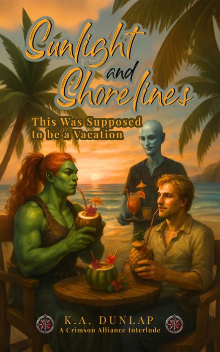 Sunlight and Shorelines the next interlude in the Crimson Alliance Universe by K.A. Dunlap (aka, Kevin A. Dunlap).
