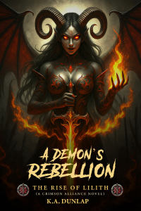 A Demon's Rebellion by K.A. Dunlap (aka Kevin A Dunlap) as part of the new novel series for the Crimson Alliance Universe (CAU).